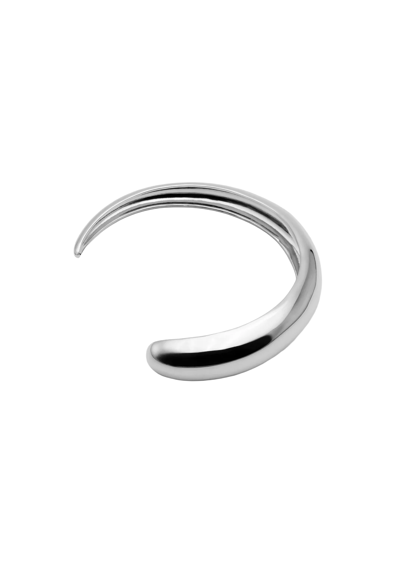 Nail Twist Necklace Silver