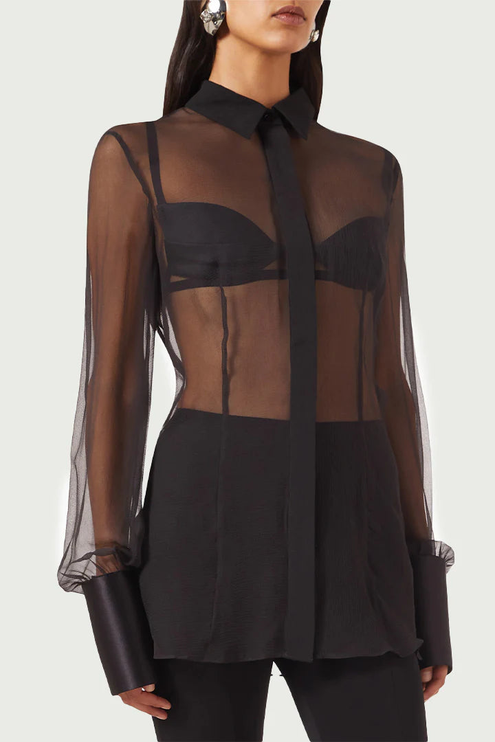 Satin Cuffs Shirt