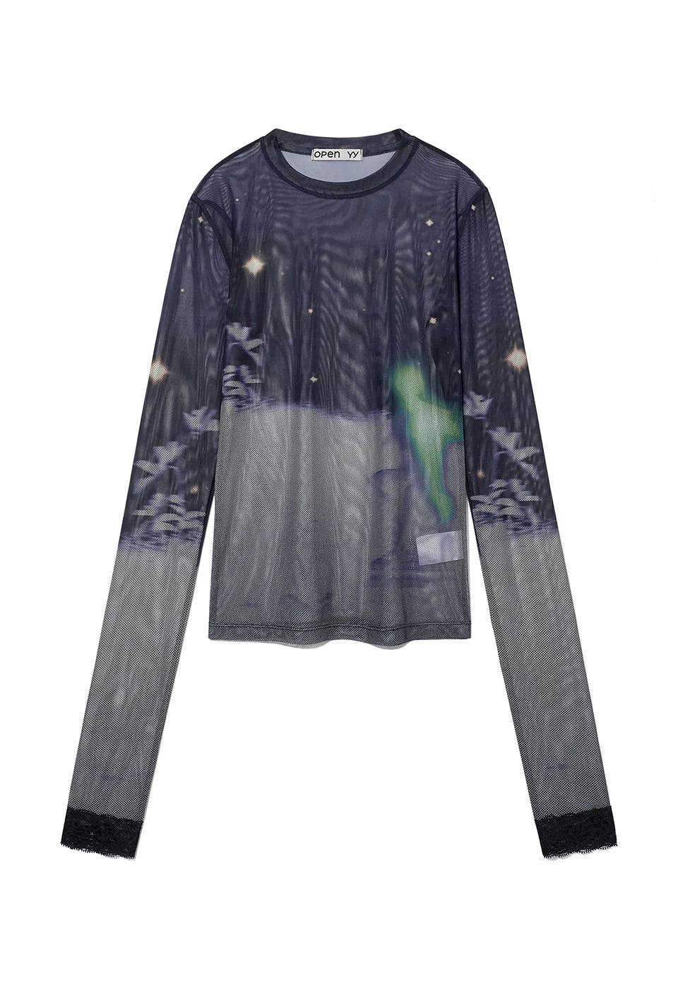 DAWN GRAPHIC MESH TOP NAVY