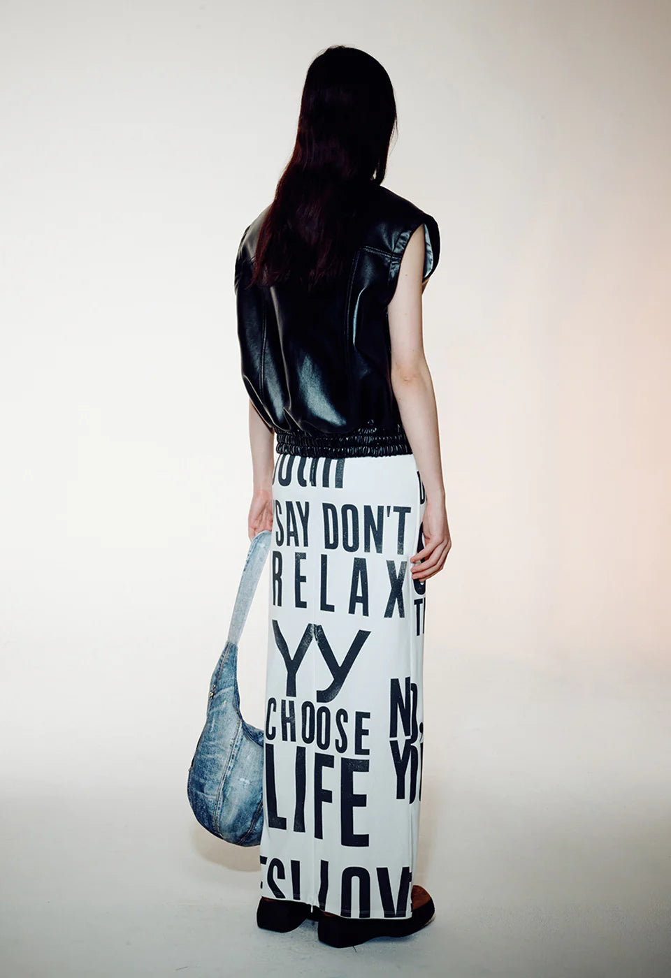 FAUX LEATHER BIKER VEST