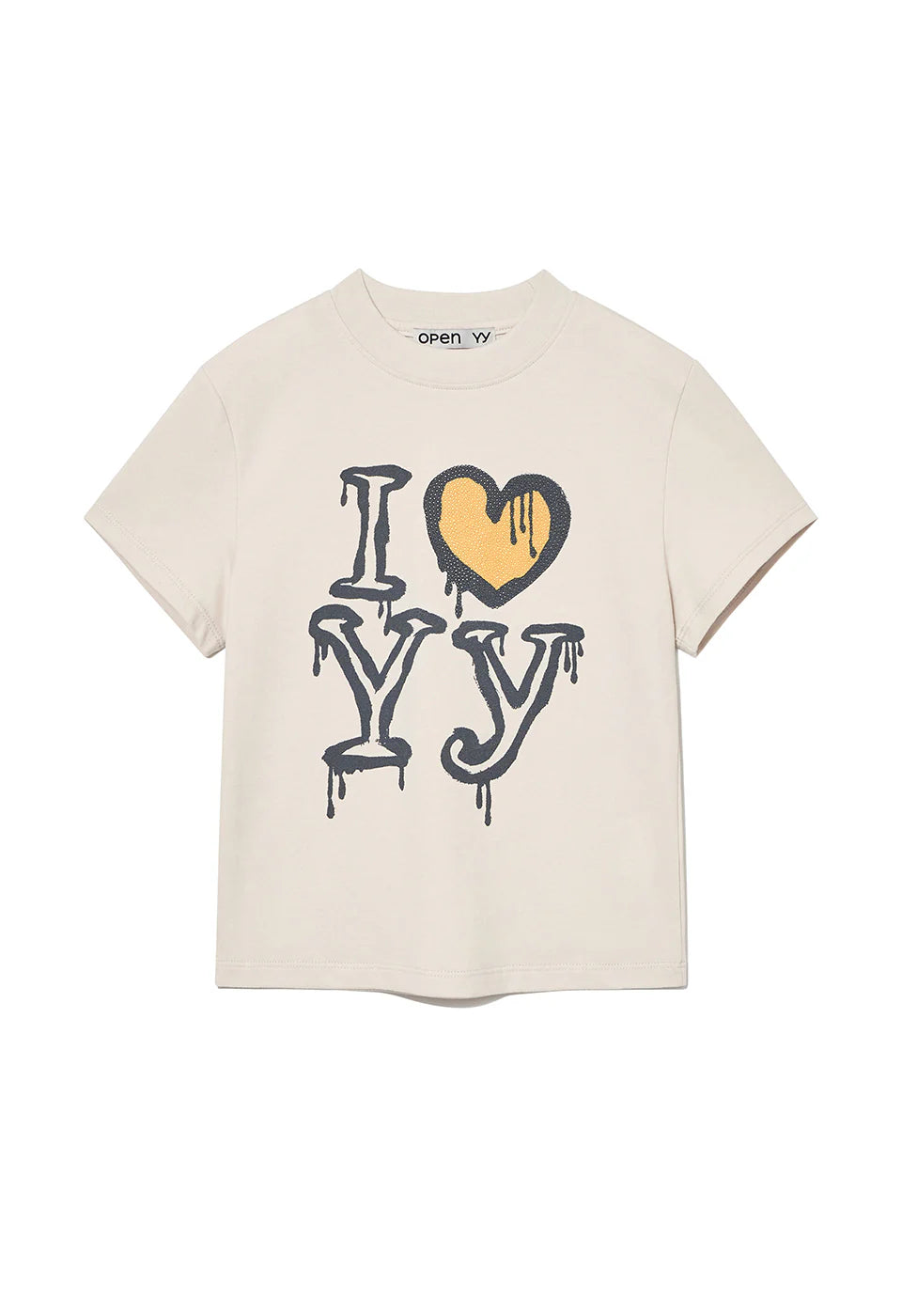 I LOVE YY TEE BEIGE