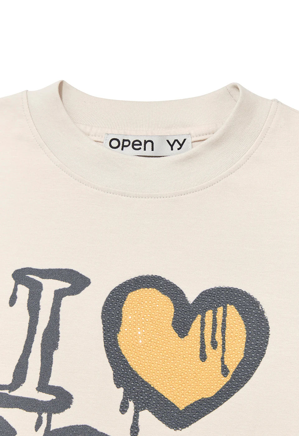 I LOVE YY TEE BEIGE