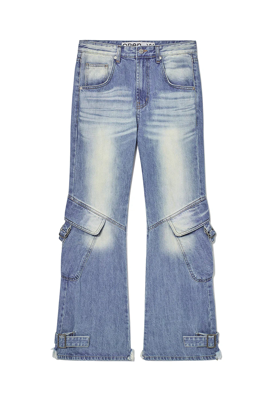 KNEE CARGO JEANS