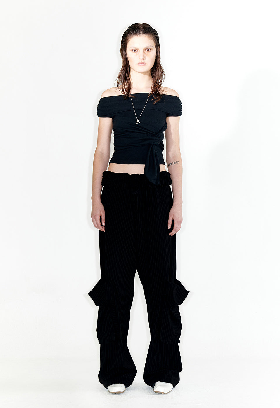 ROLLED WAIST CARGO PANTS