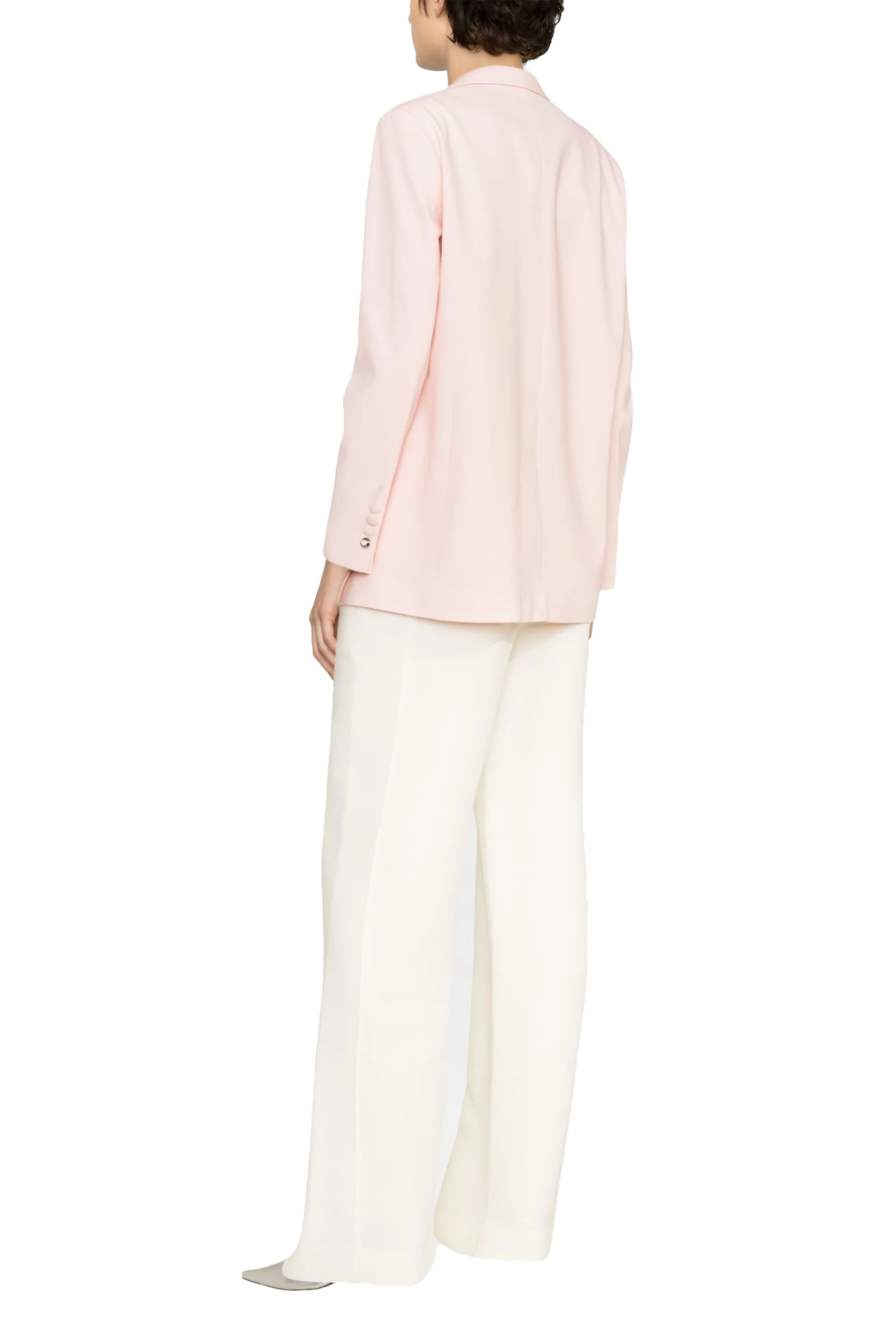 Twisted Cut-Out Tailored Jacket Pink