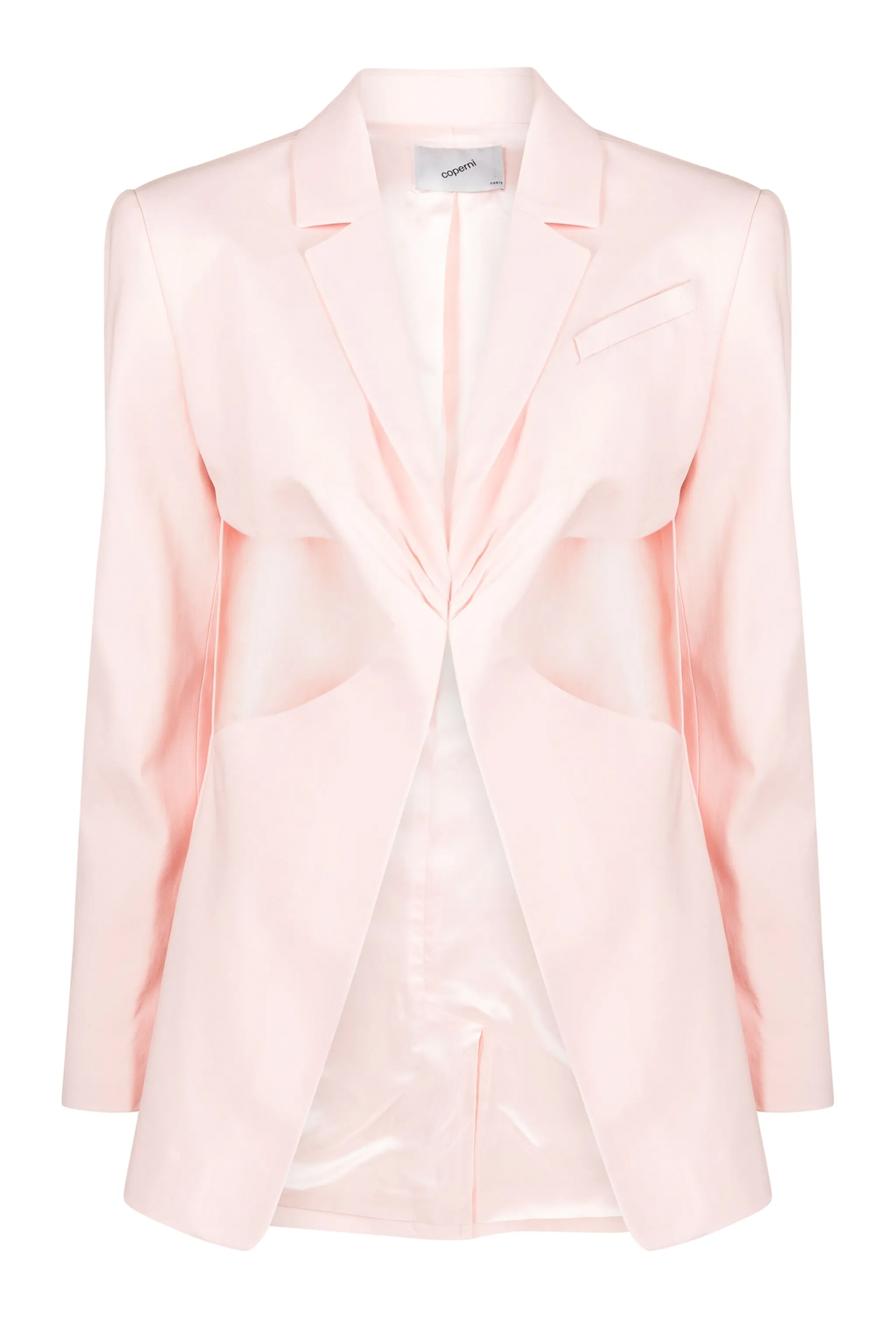 Twisted Cut-Out Tailored Jacket Pink