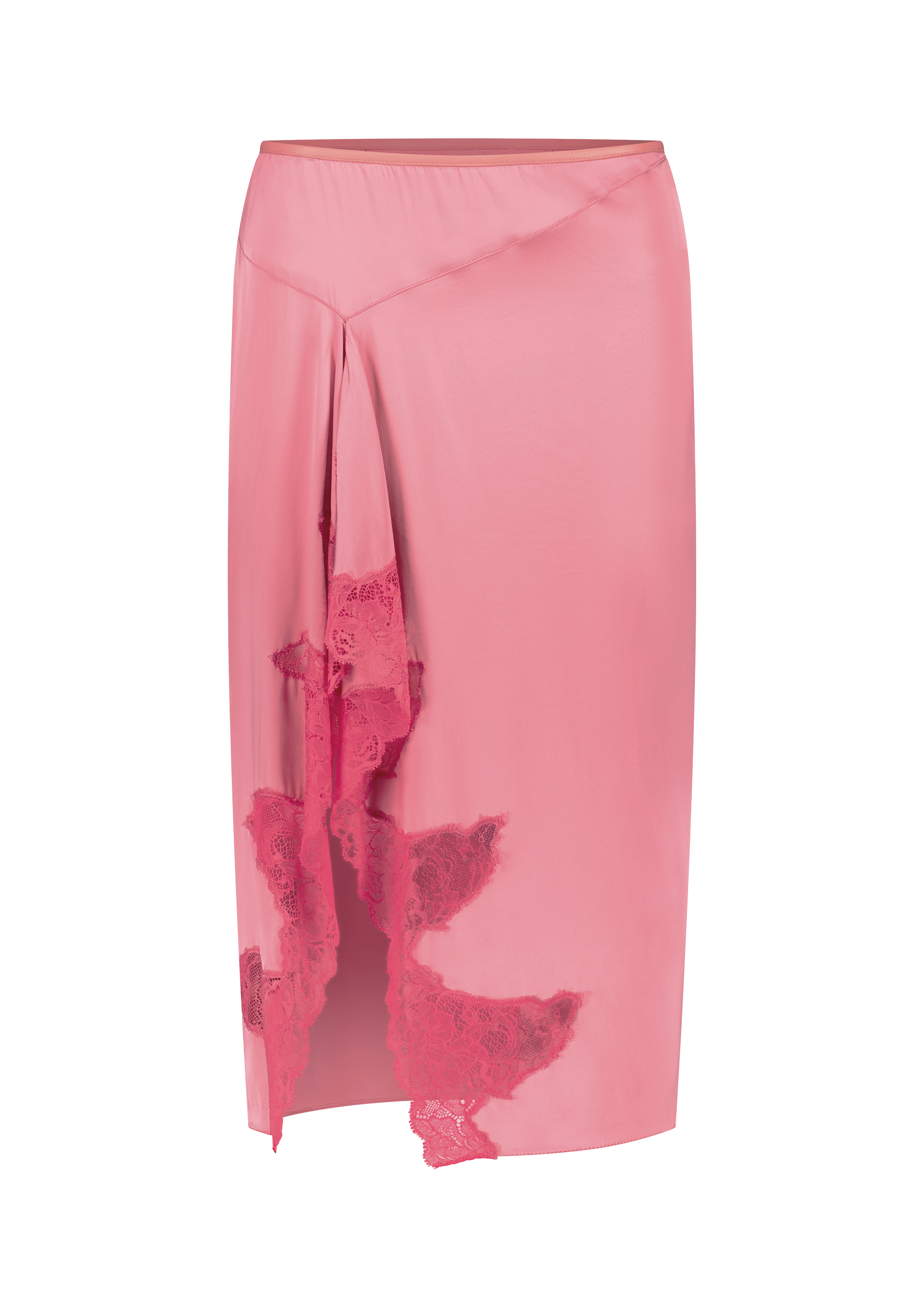 SIGNATURE LACE SKIRT - STRAWBERRY