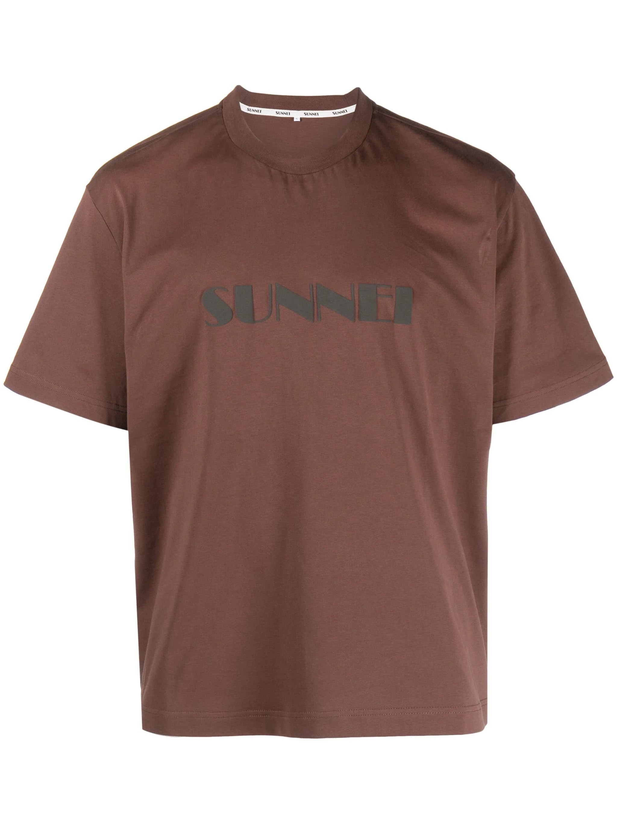 CLASSIC T-SHIRT LOGO SPRAYED BROWN