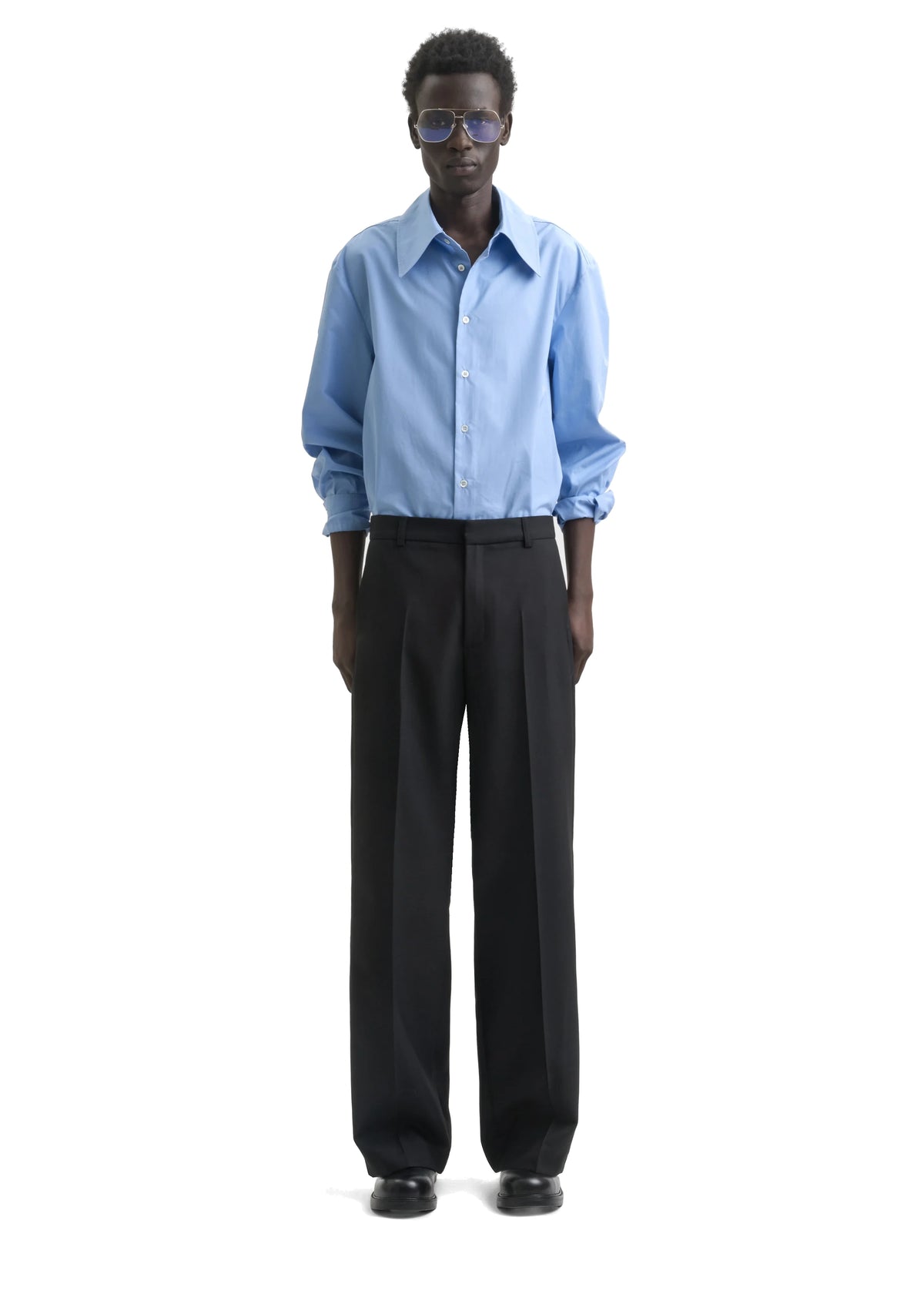 JEON TROUSER - FINE BLACK WOOL