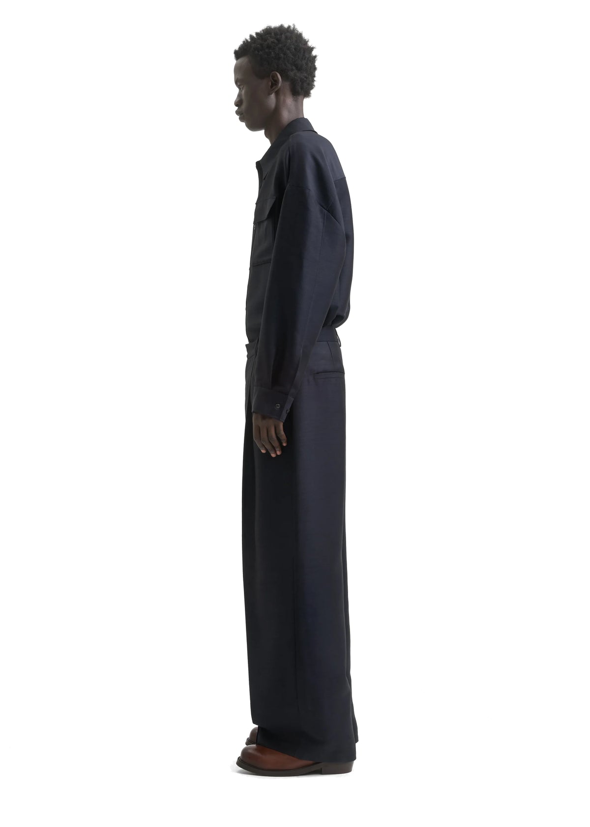 PLEATED WIDE TROUSER