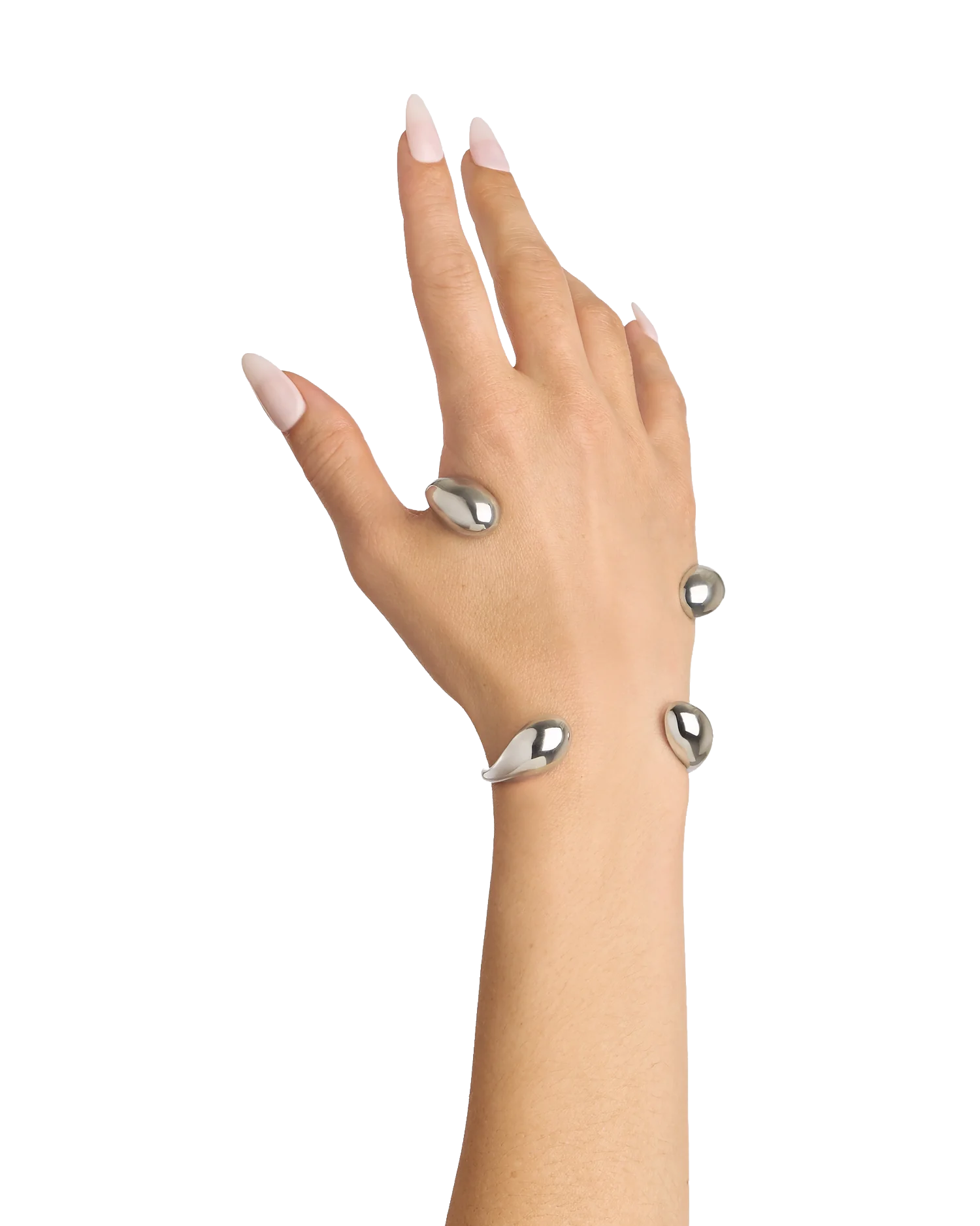 Serti Bracelet Set Silver