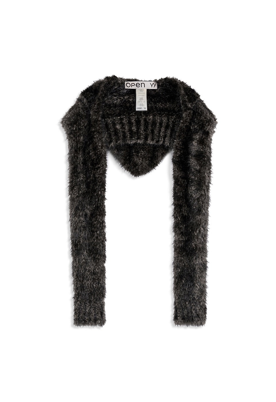 TEDDY KNIT HOODED SCARF