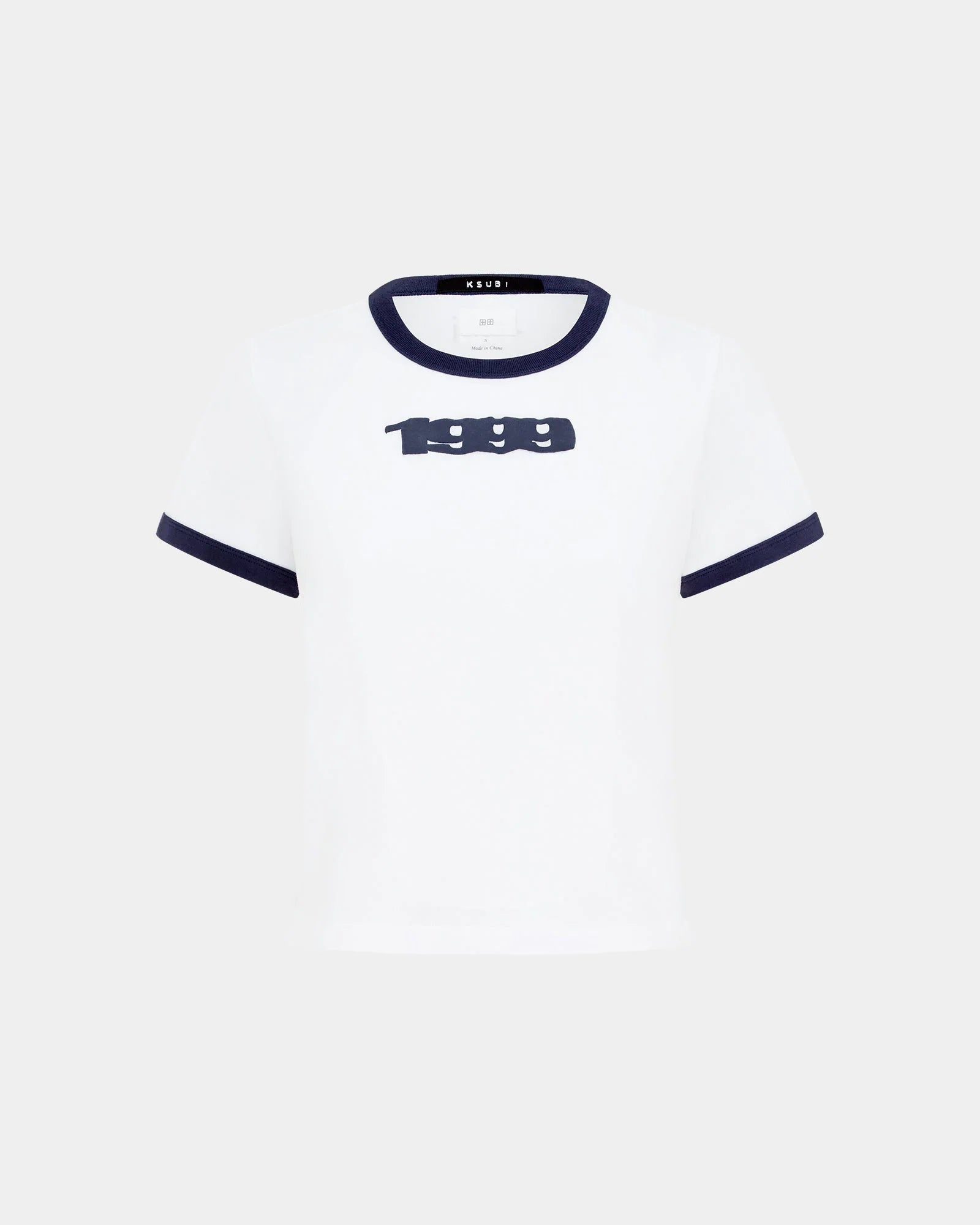 2001 MINI SS TEE WHITE NAVY
