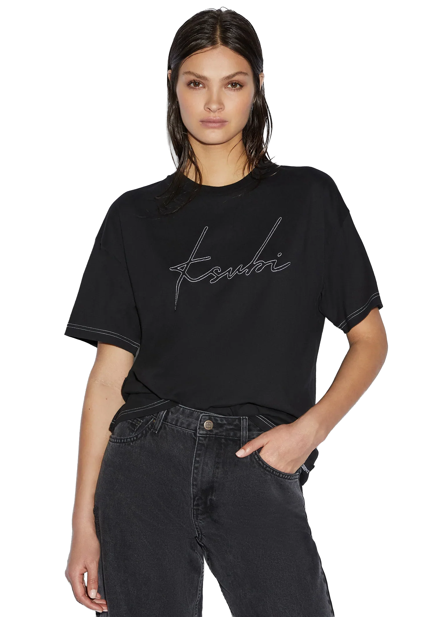 SCRIPT OH G SS TEE BLACK