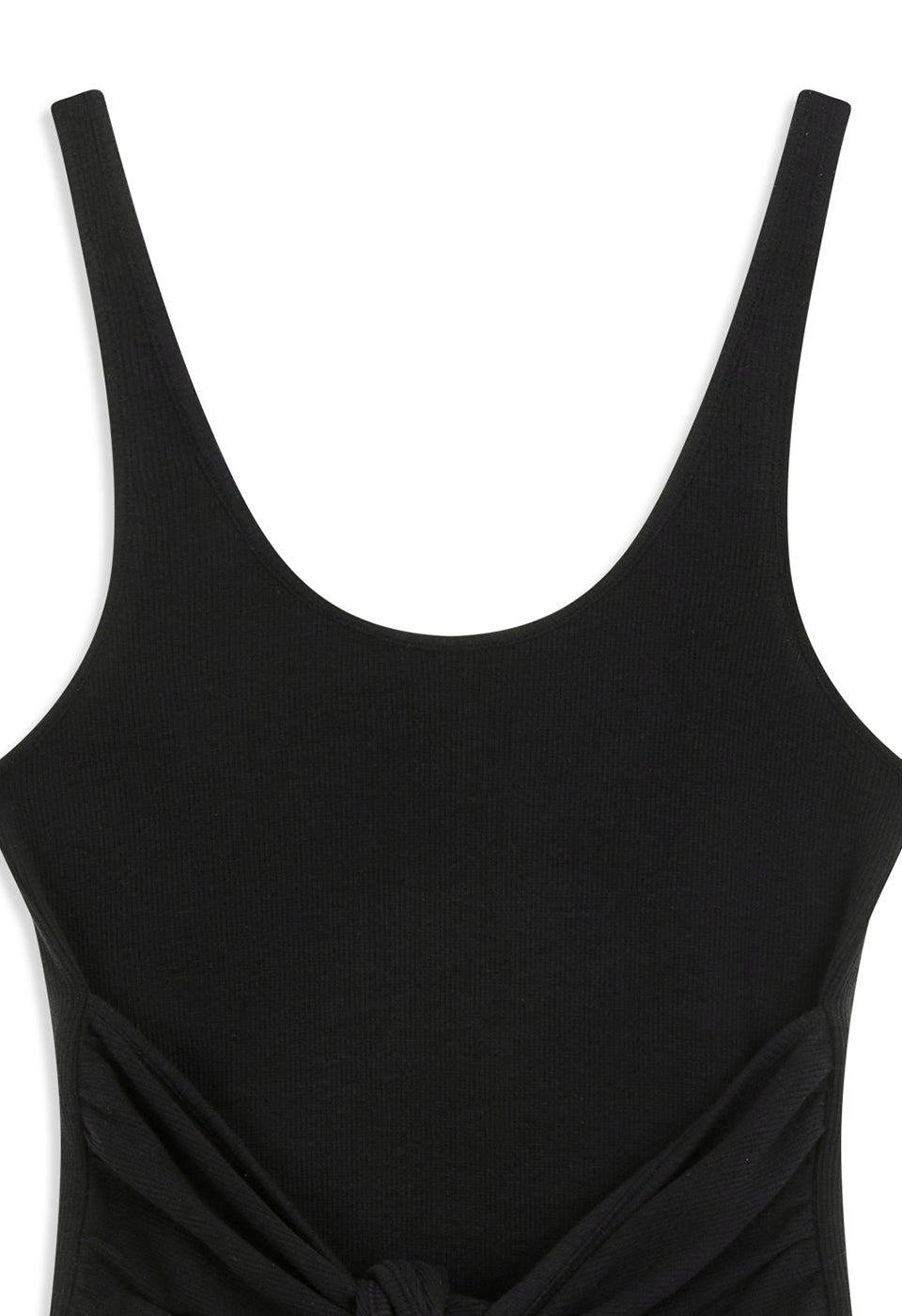 KNOTTED SLEEVELESS BLACK