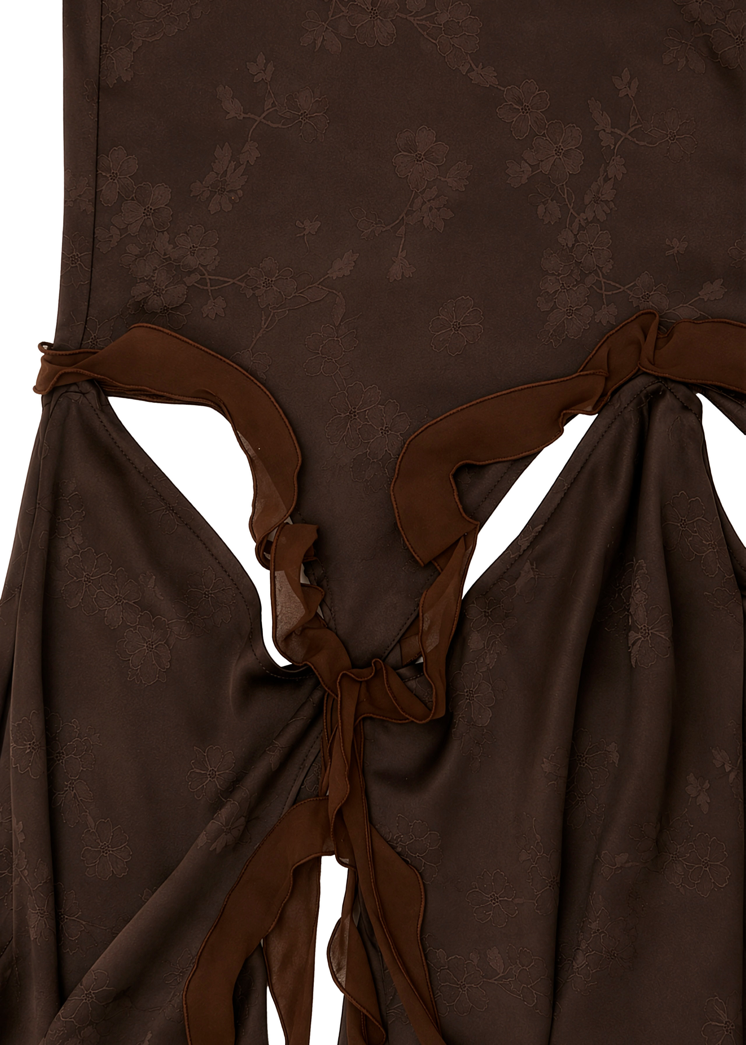 KIKKI CUT-OUT JAQUARD SKIRT