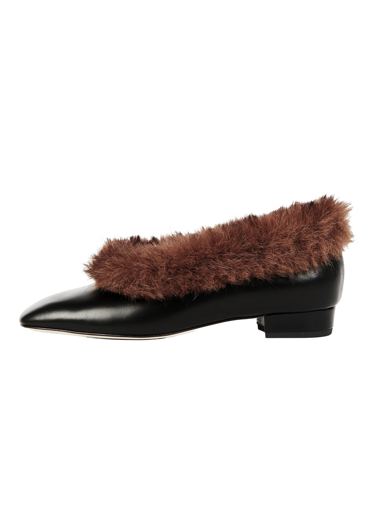 LEONORE ROUNDED LOAFER WITH FUR
