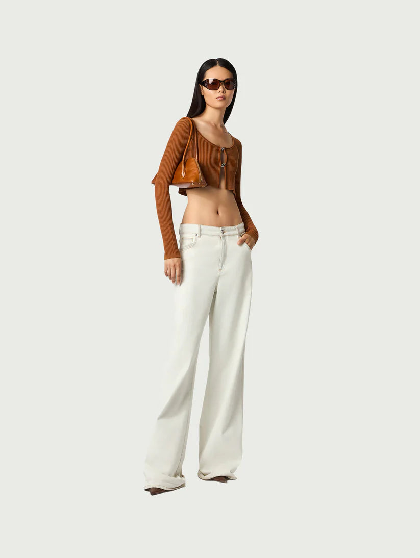 WHITE BOYFRIEND JEANS