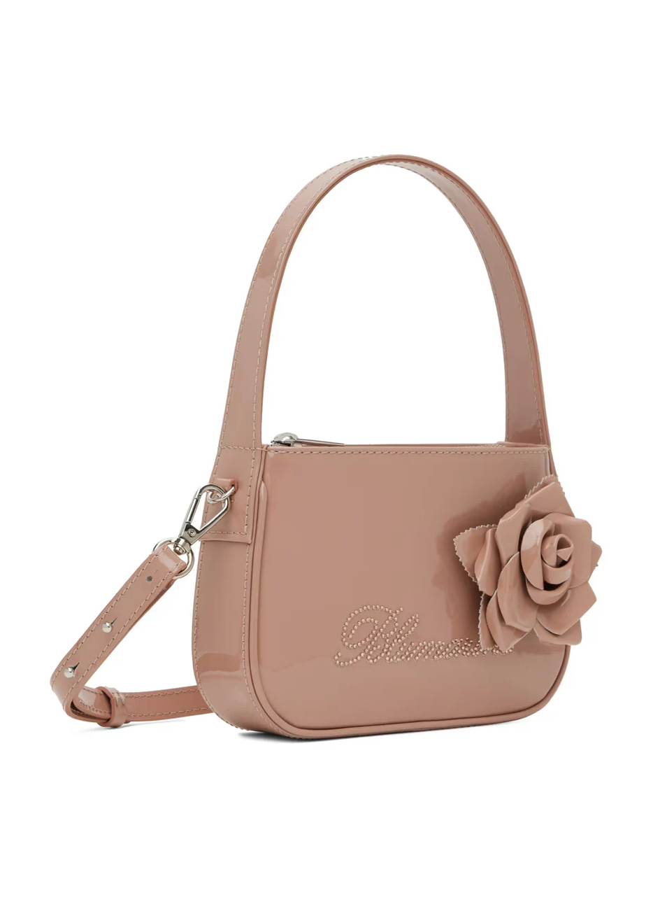 Pink Rhinestone Logo Bag
