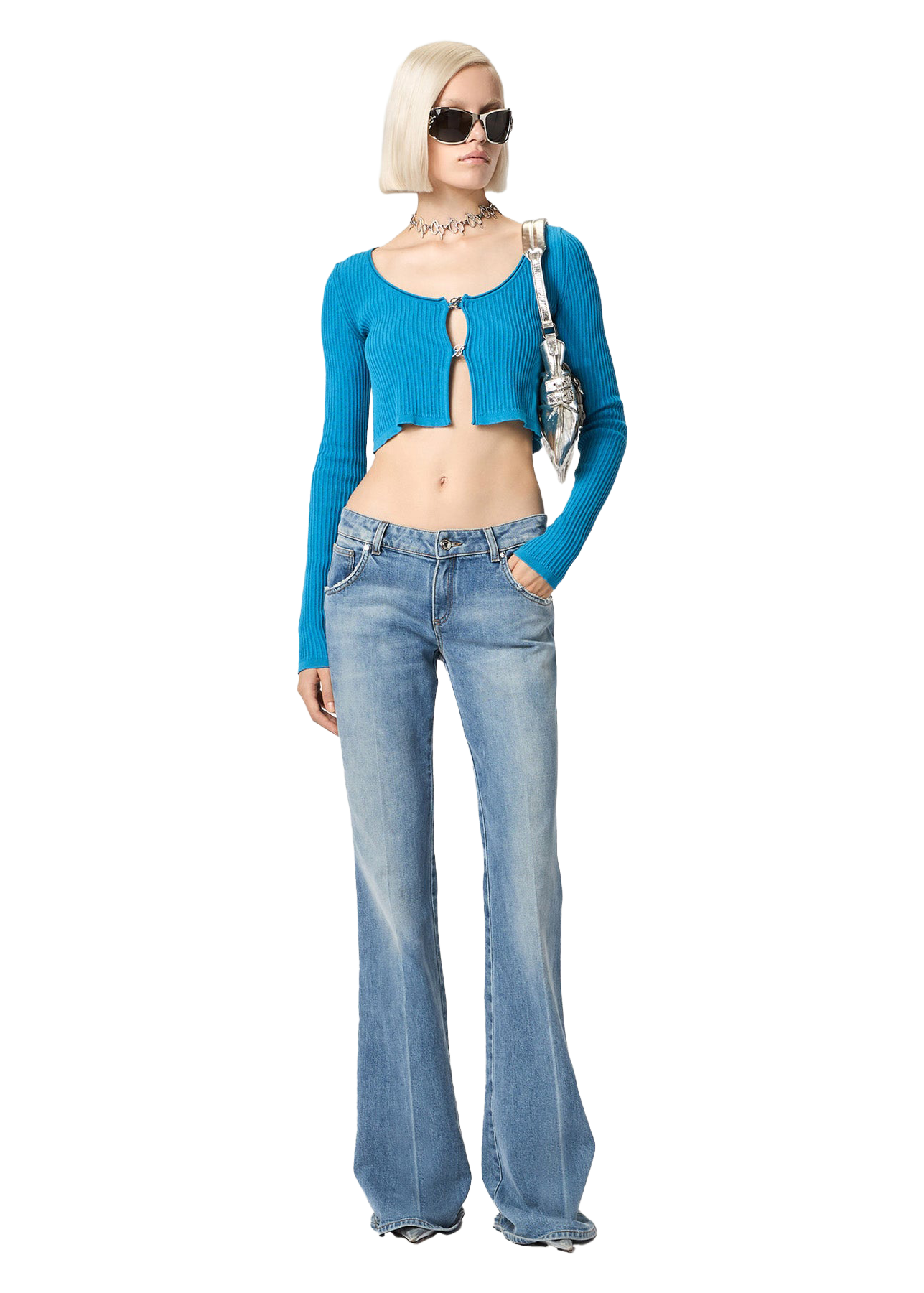 Medium Wash Bell Bottom Jeans