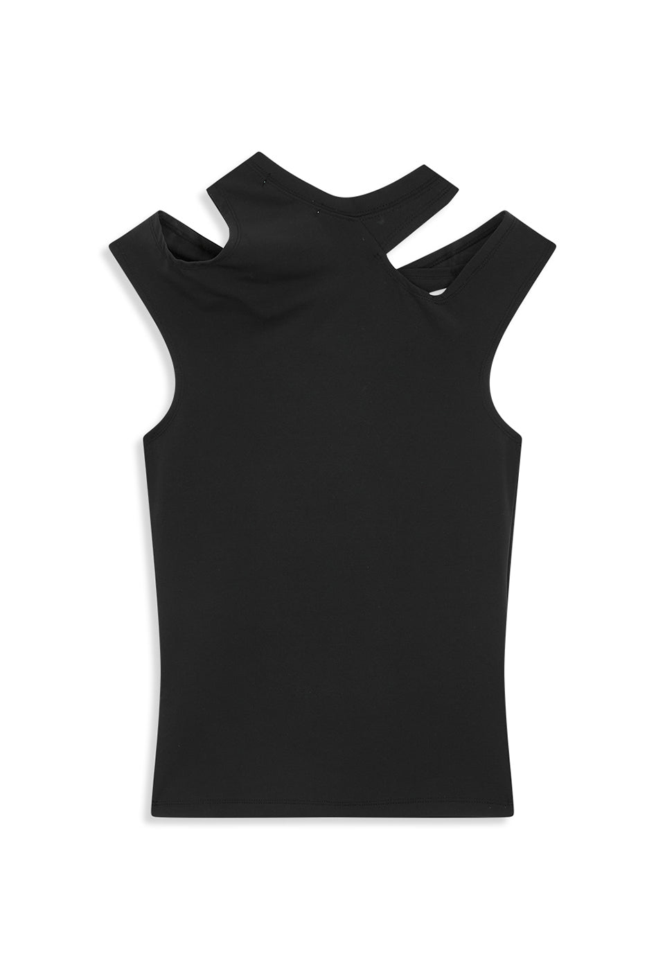 TWISTED CUT-OUT TOP BLACK