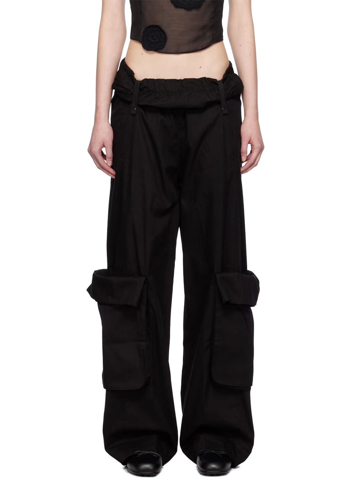 ROLLED WAIST CARGO PANTS