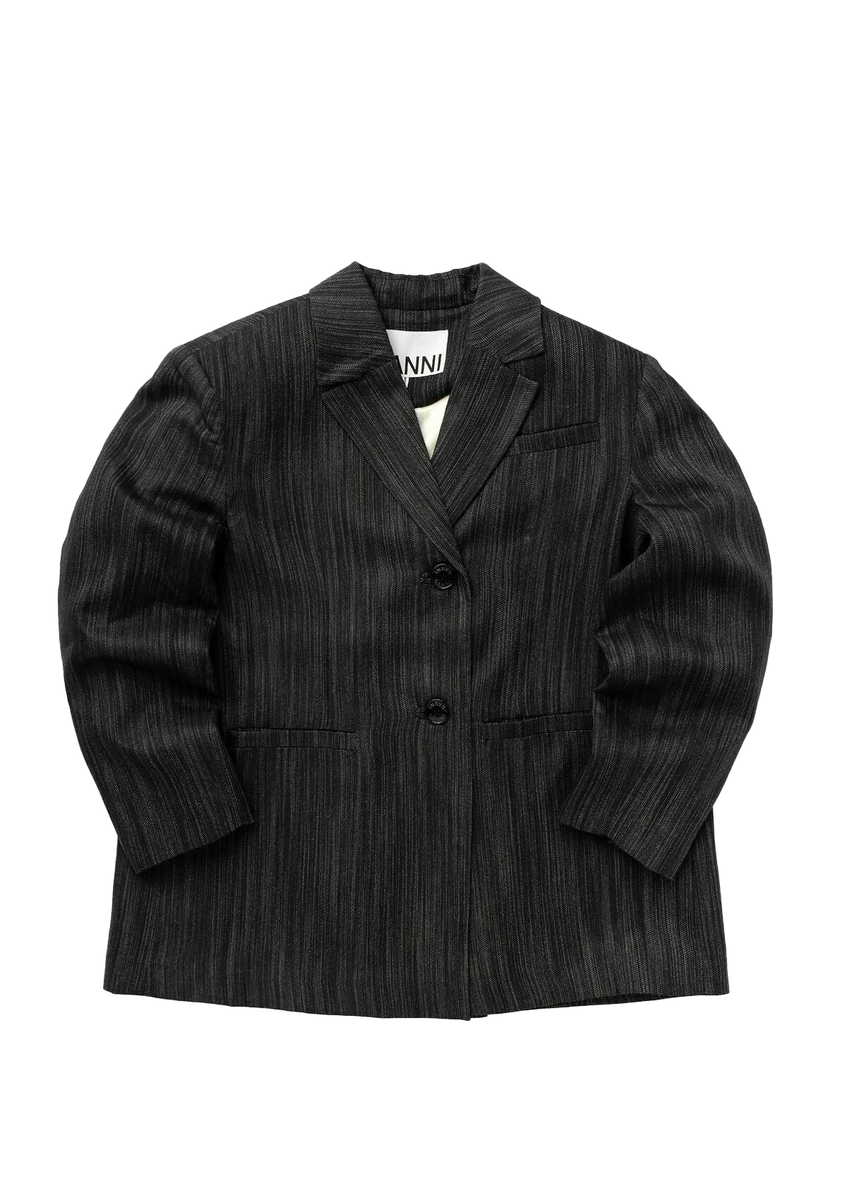 DRAPEY STRIPE SUITING OVERSIZED BLAZER