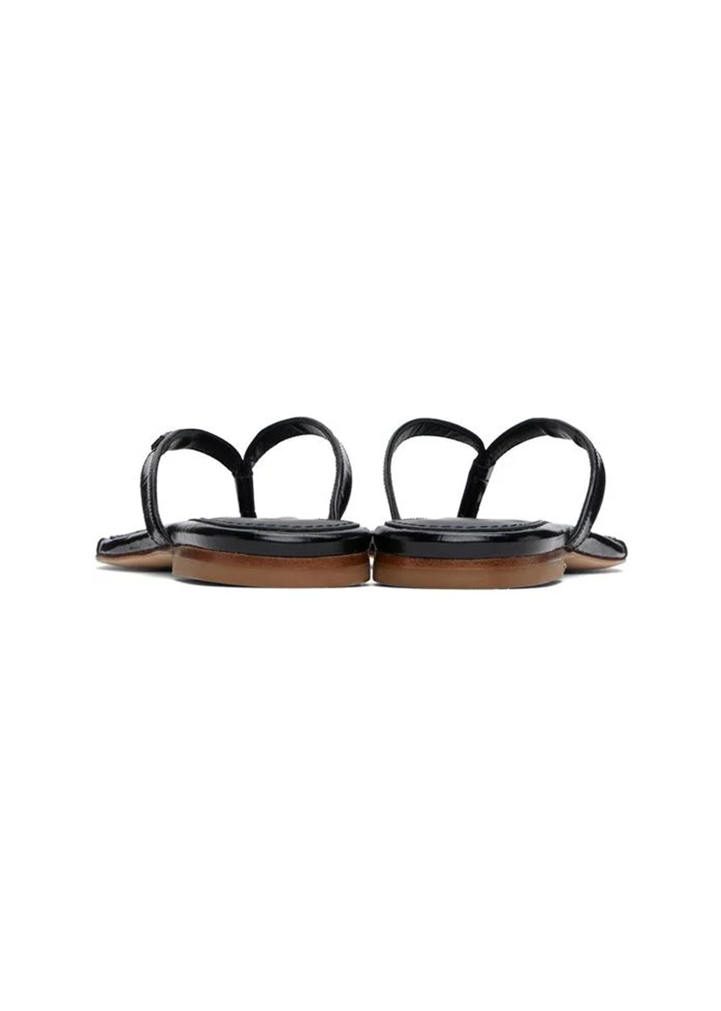 Croco Slanted Flip Flop