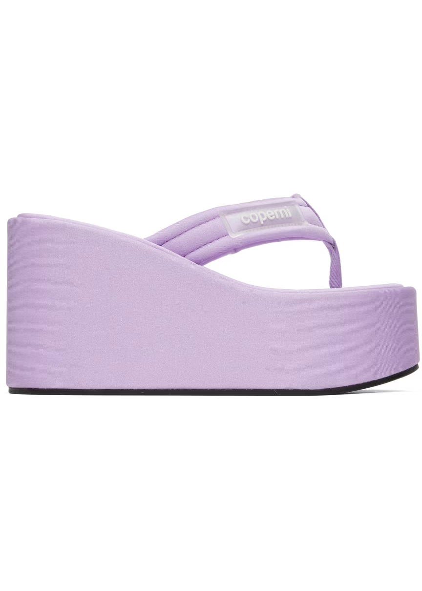 Branded Wedge Sandal Lilac