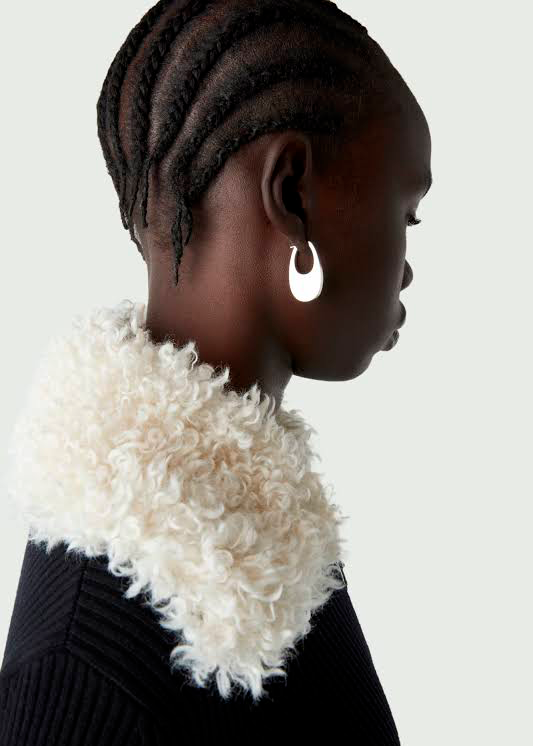 Small Swipe Earrings Silver