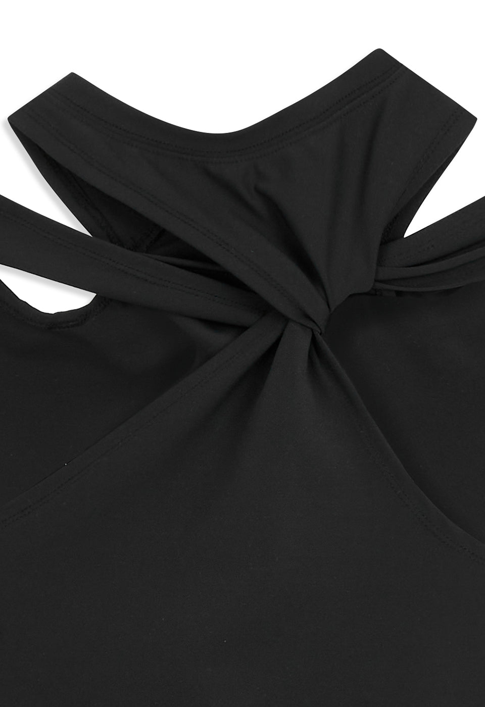 TWISTED CUT-OUT TOP BLACK