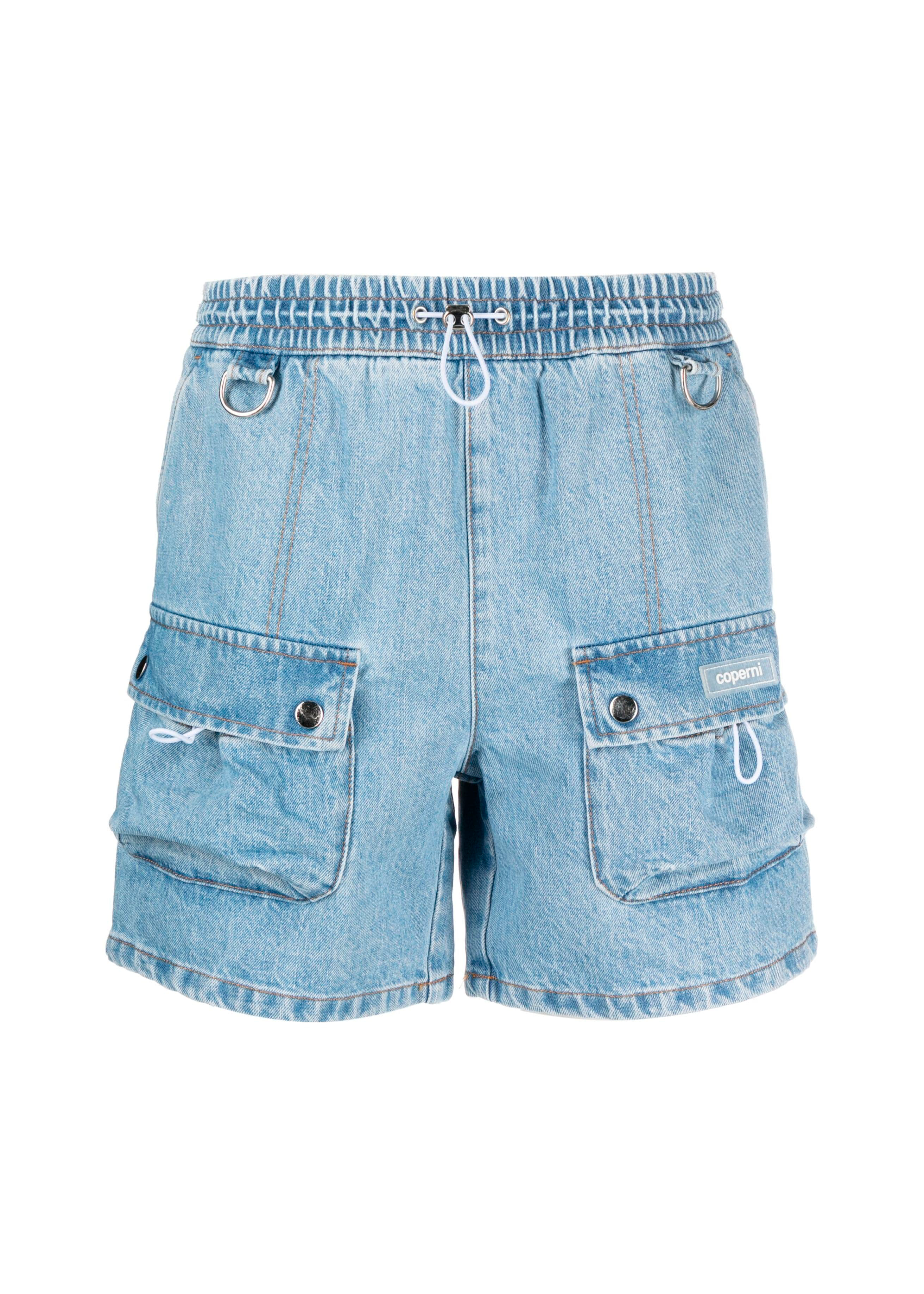 Denim Cargo Shorts