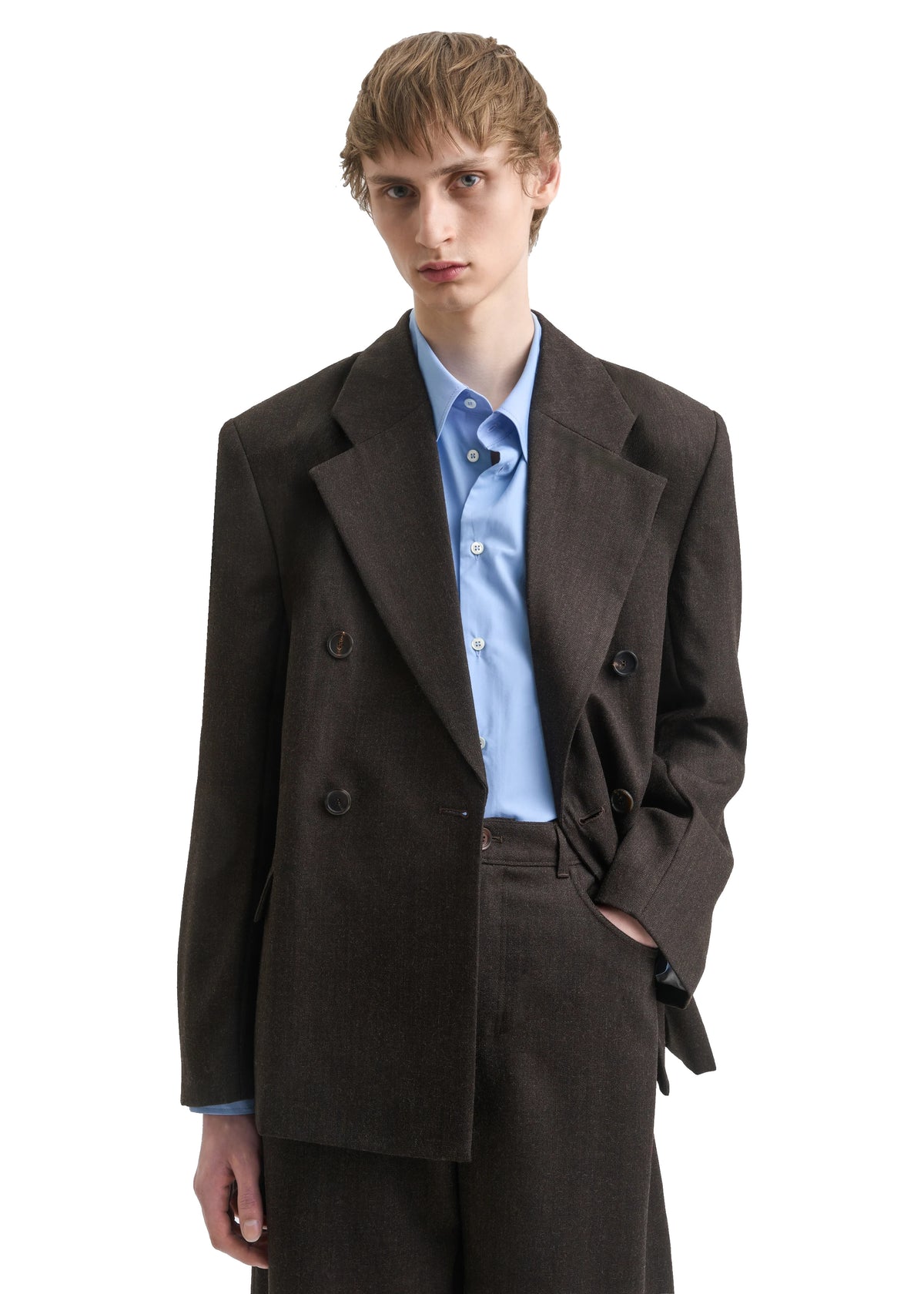 DONOVAN BLAZER - DARK BROWN