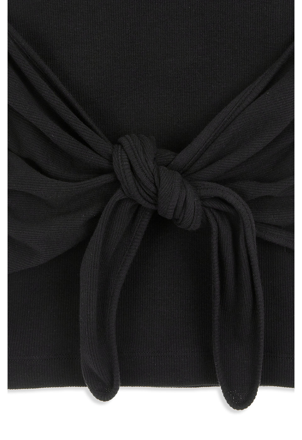 KNOTTED SLEEVELESS BLACK