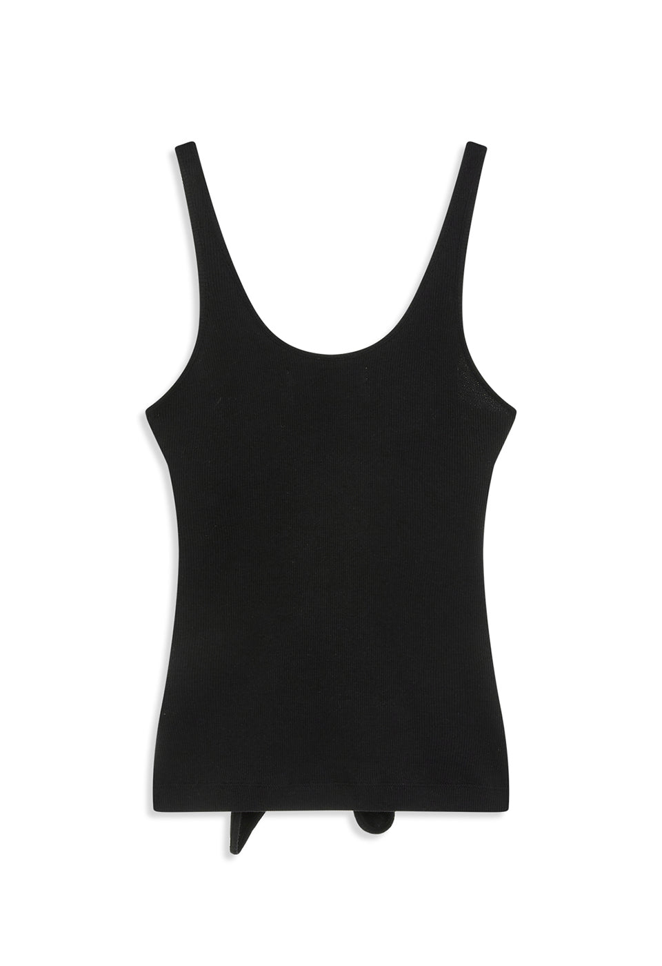 KNOTTED SLEEVELESS BLACK