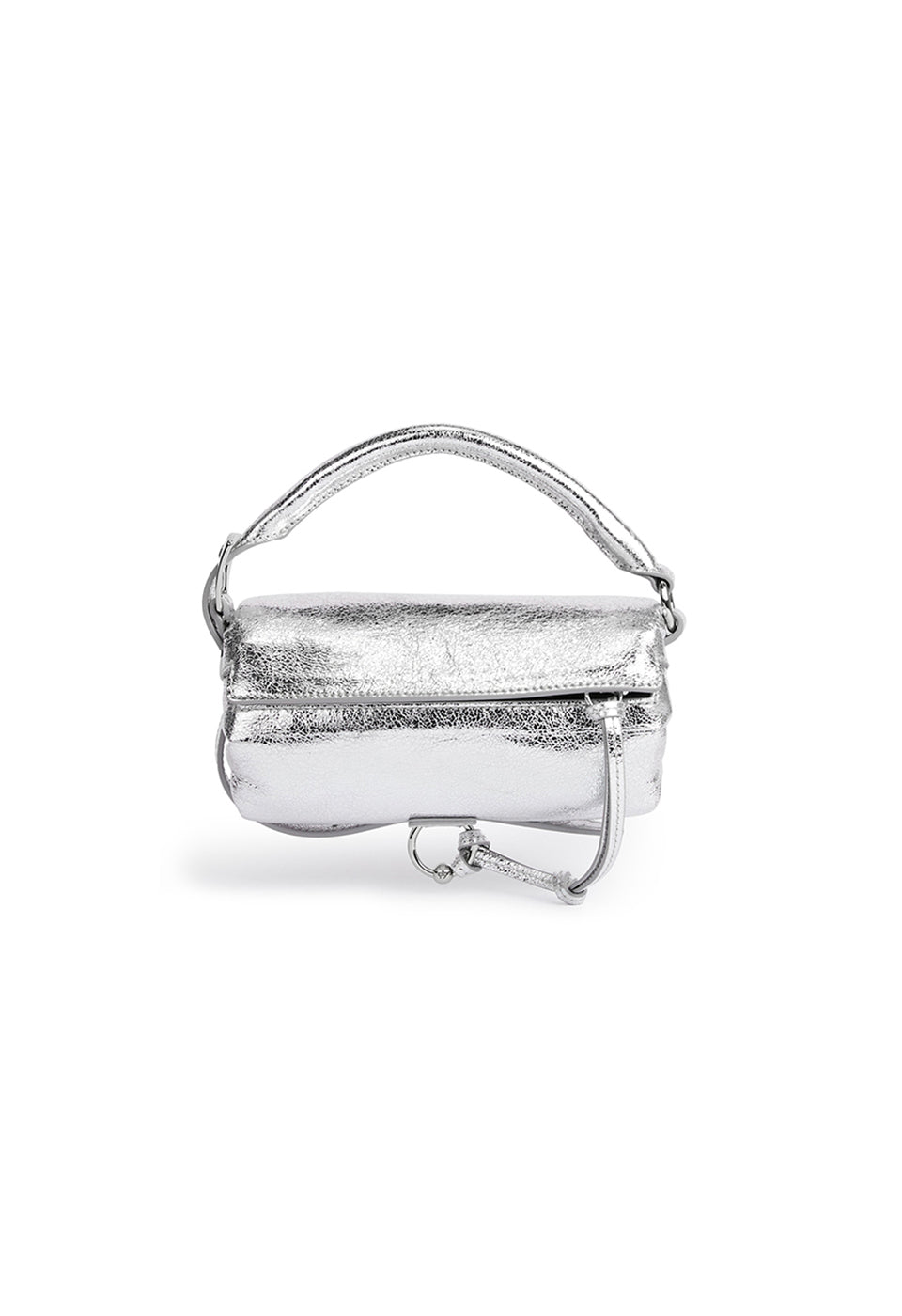 PILLOW HANDLE MINI BAG SILVER