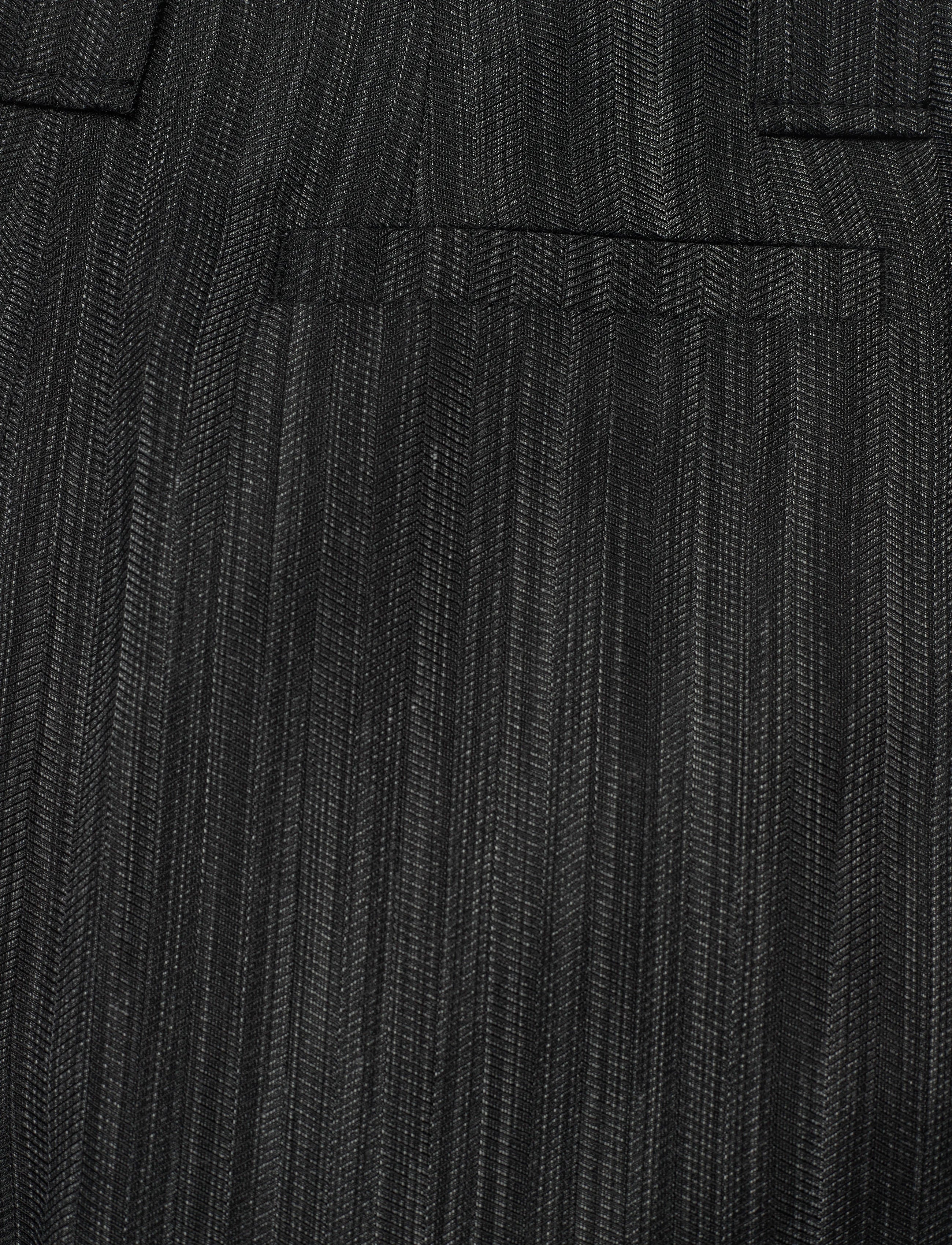SUITING MID WAIST PLEAT PANTS