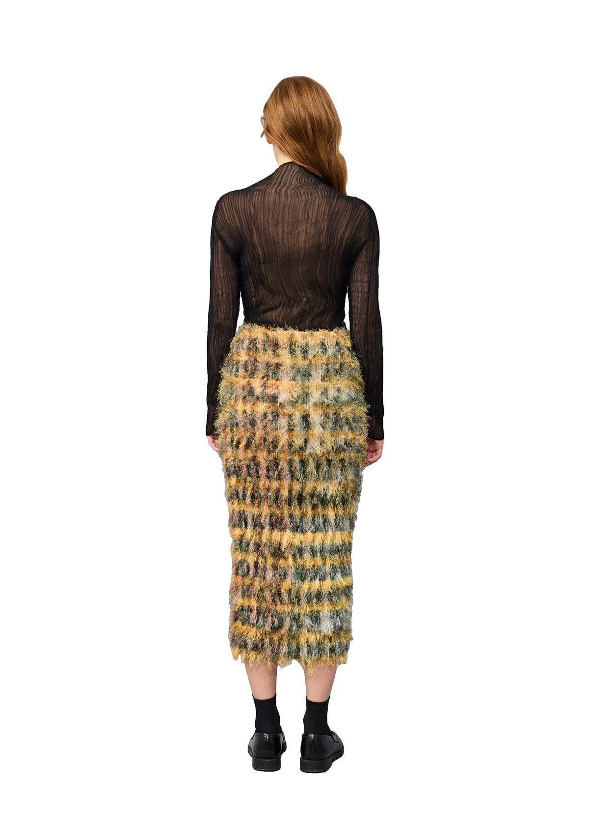 EKKE PLEATED FUZZY SKIRT - ELIAS