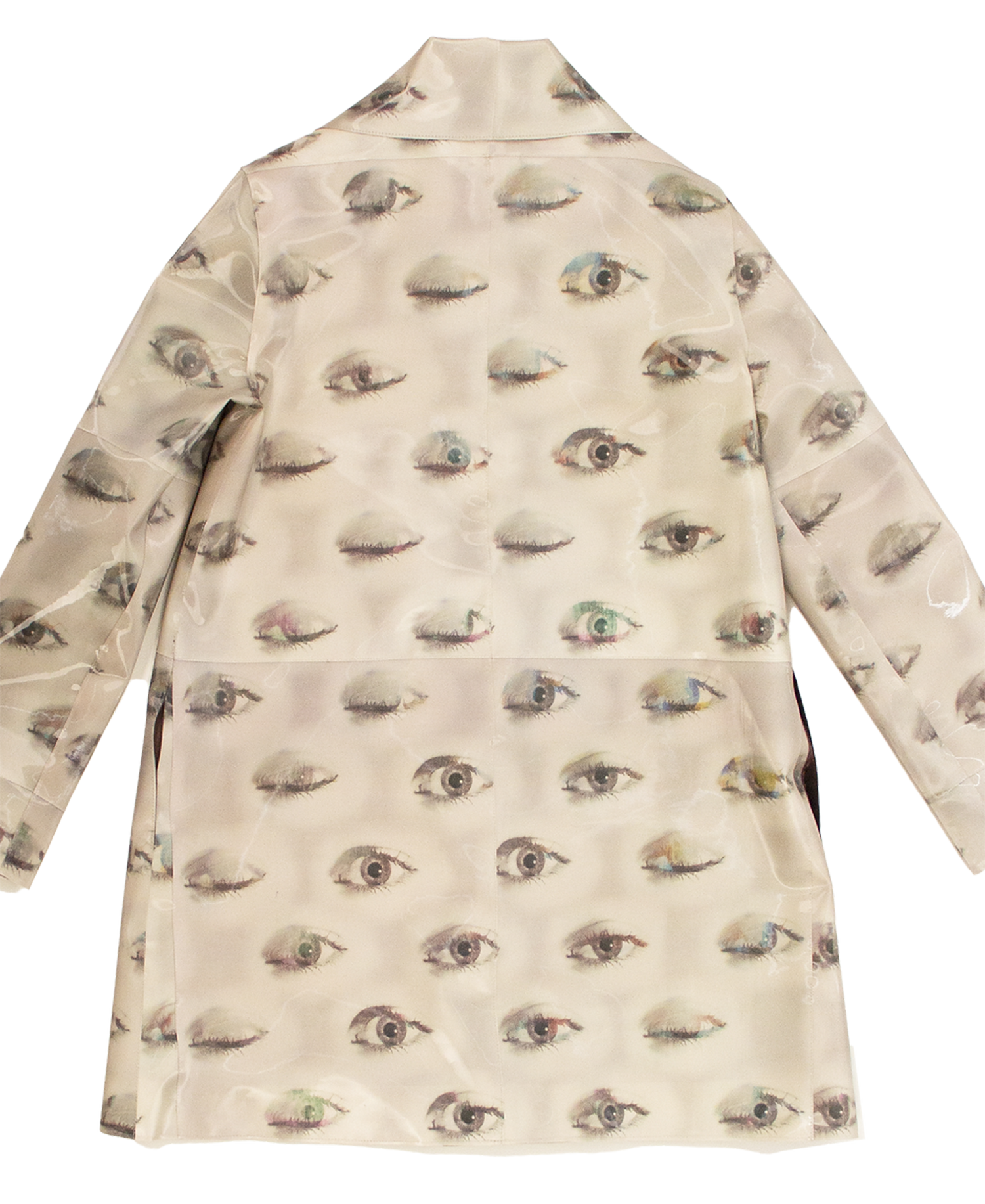 Beige Blinking Eye Coat