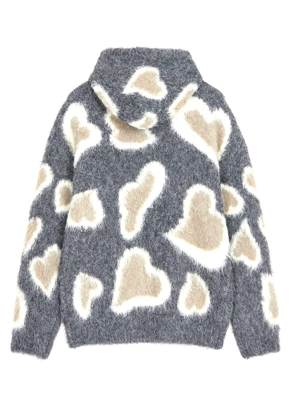 Knitted Leopard in Love Hoodie