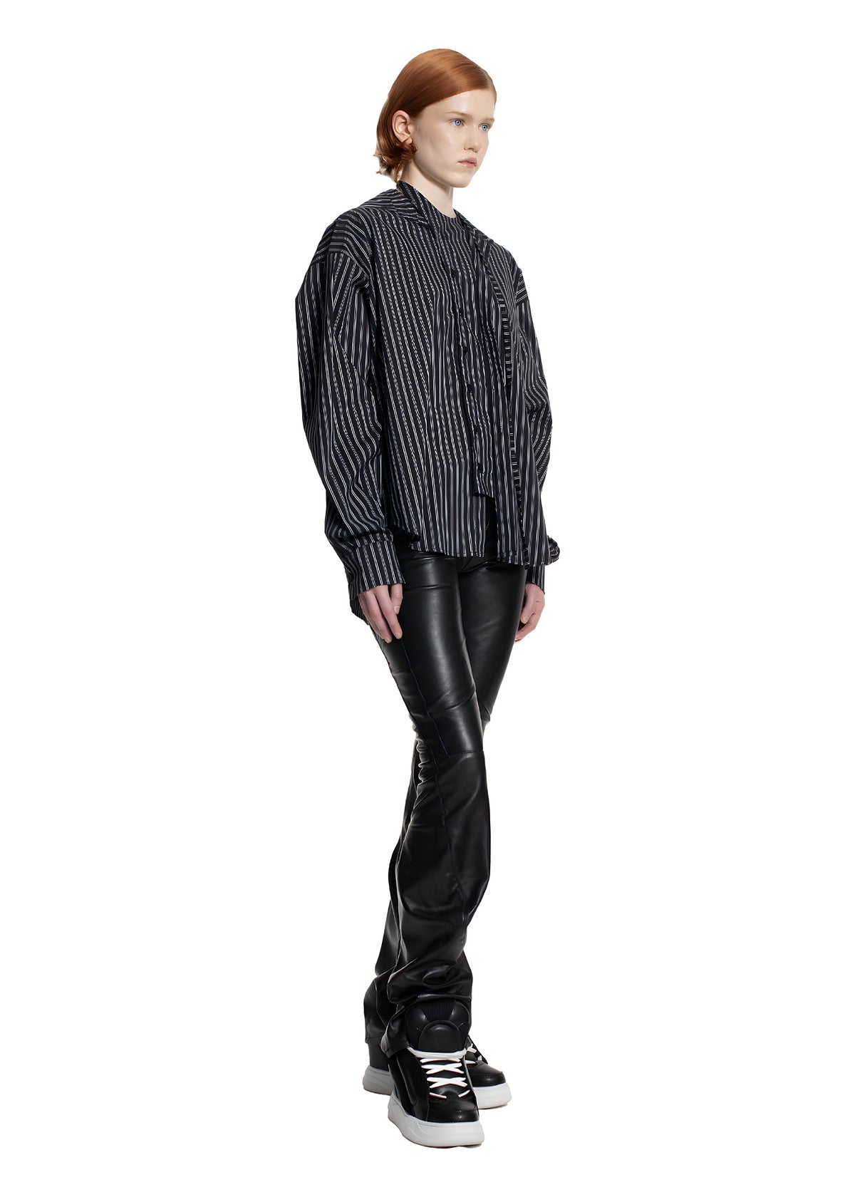 DOUBLE CLOSURE SHIRT - BLUE STRIPE