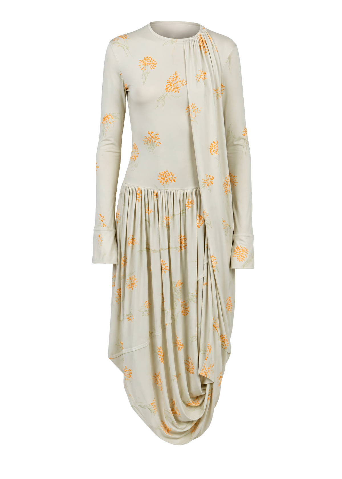 HATOUM DRAPED DRESS - COLORFUL PRINT