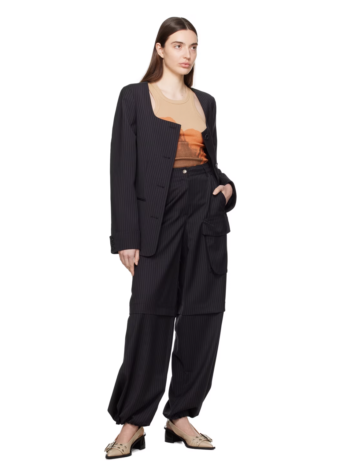 POUCH POCKET WIDE PANTS
