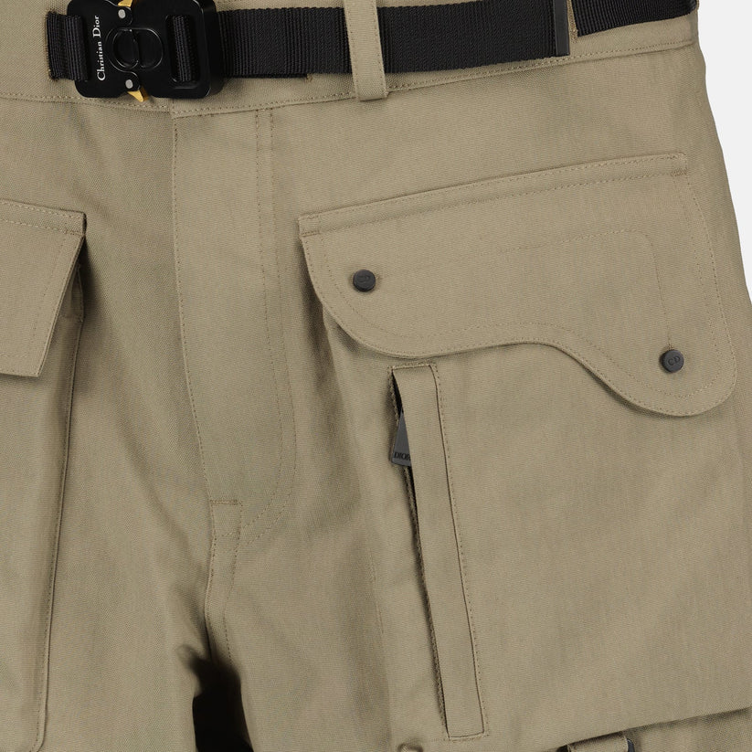 Beige Saddle Cargo Pants