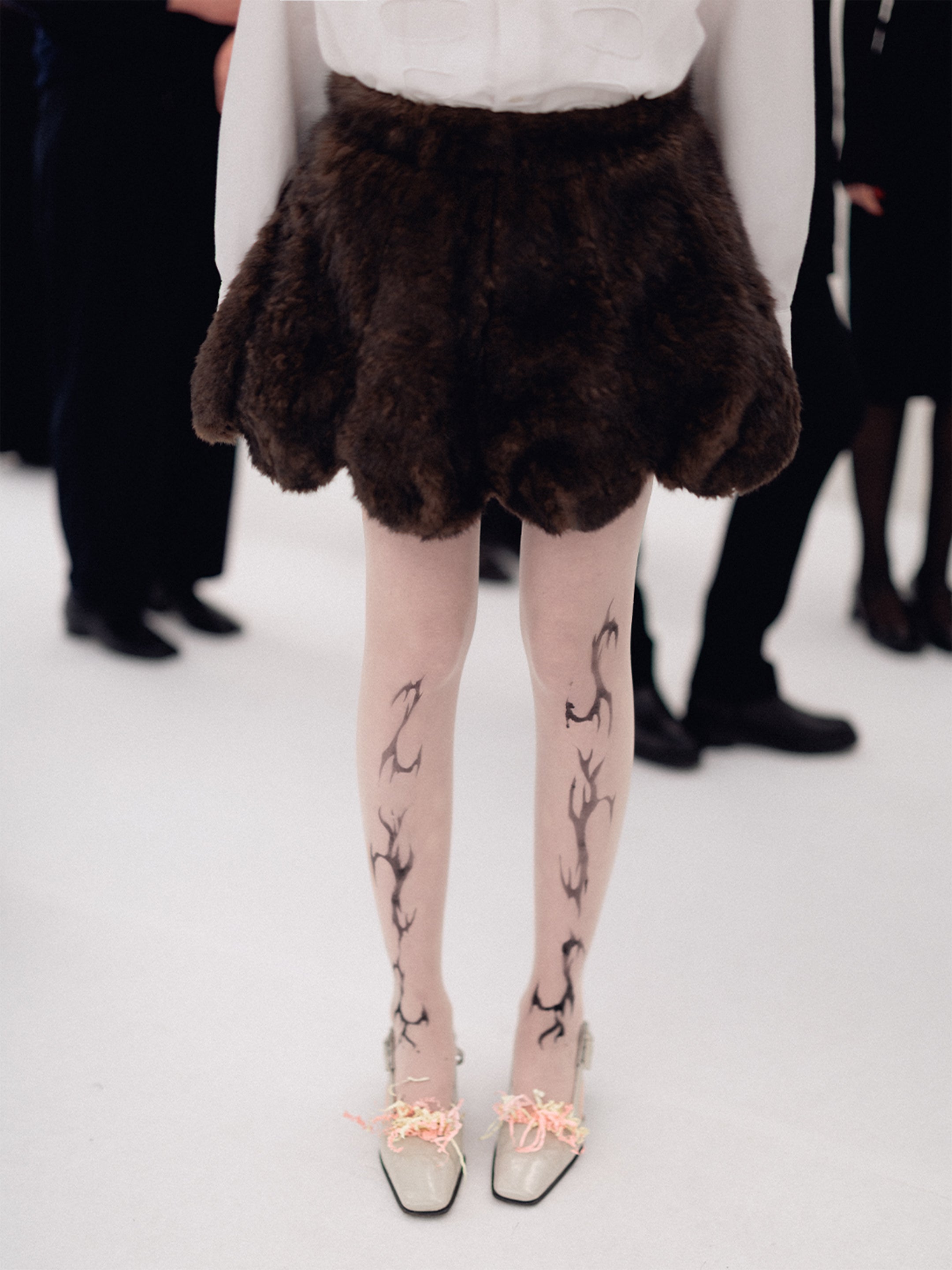 KORNELIA LARVA FUR SKIRT