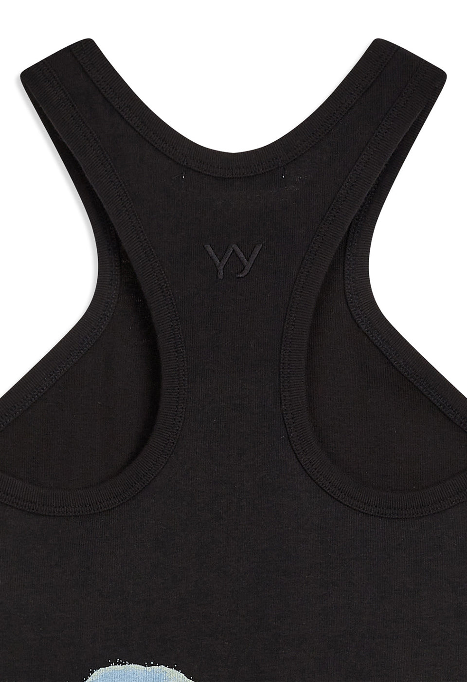 FLOWER RACER TANK BLACK