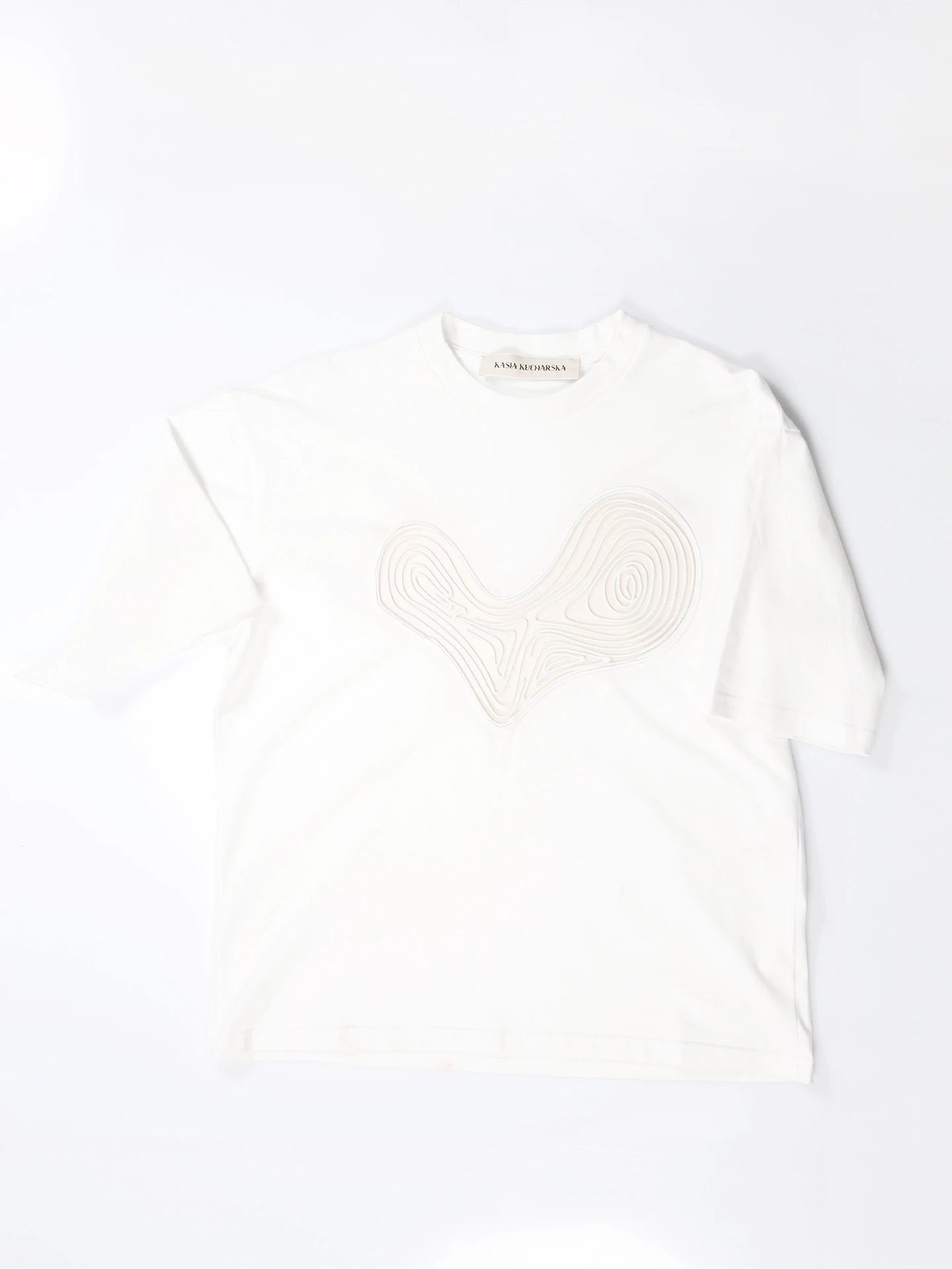 WHITE HEART T-SHIRT