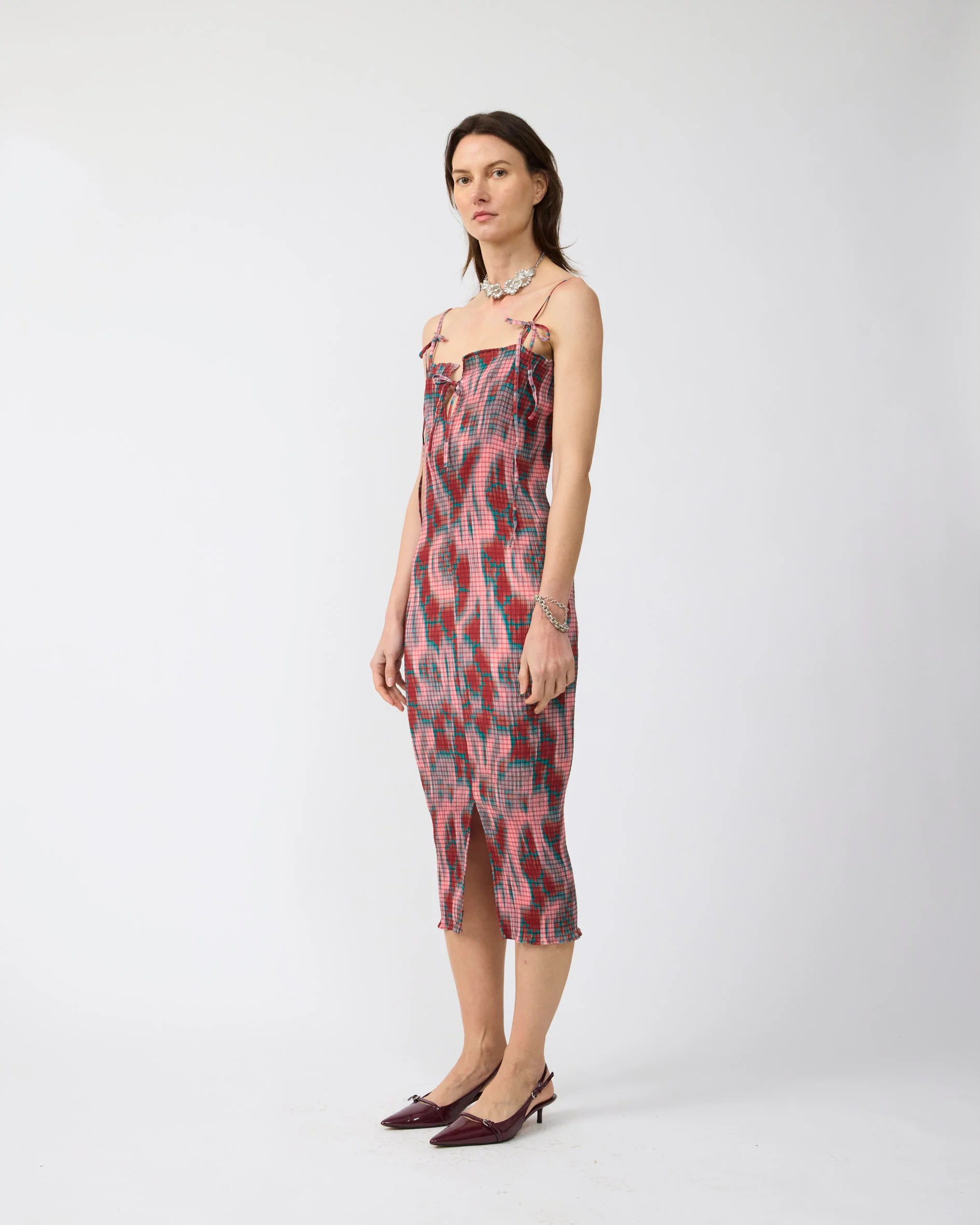 Leni Reversible Smock Dress in Gallia