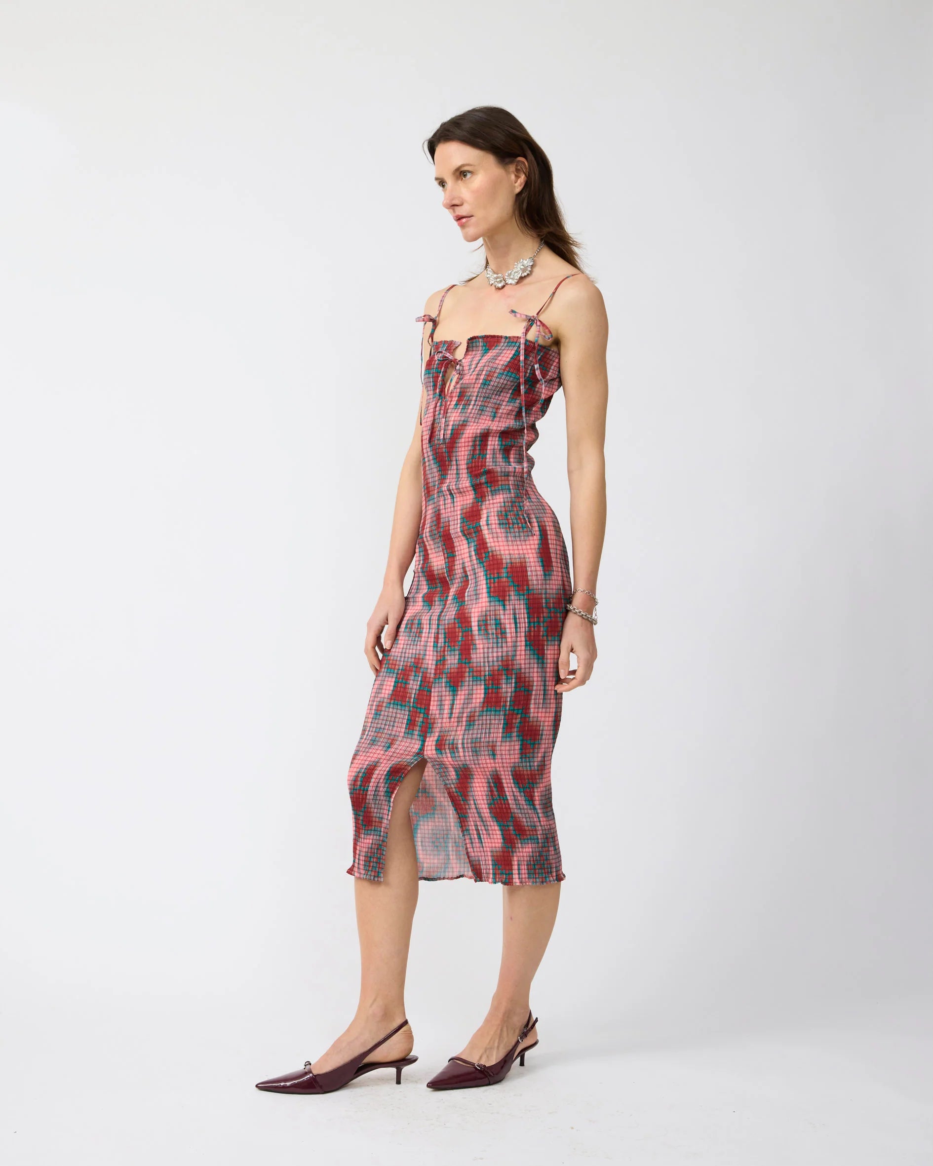 Leni Reversible Smock Dress in Gallia