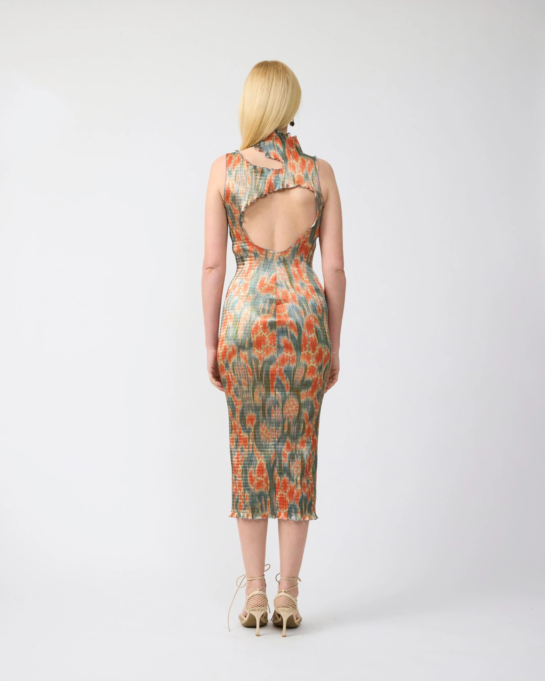 Tito Smock Dress in Metallic Gallia